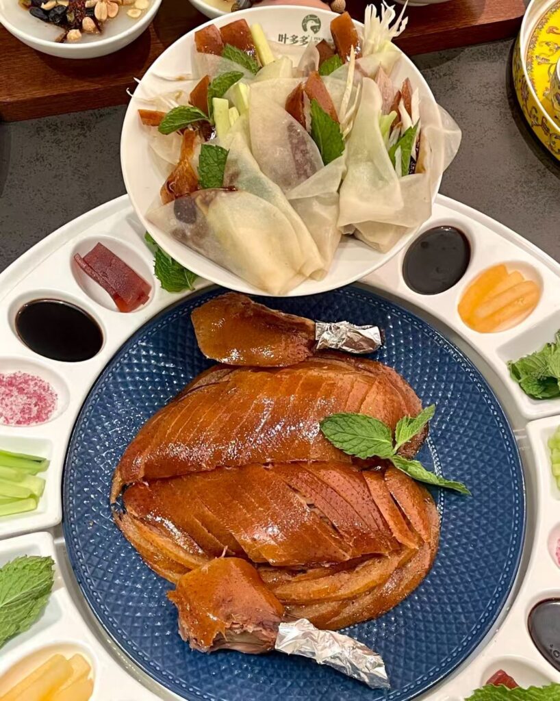 Different ways to eat Peking Duck
