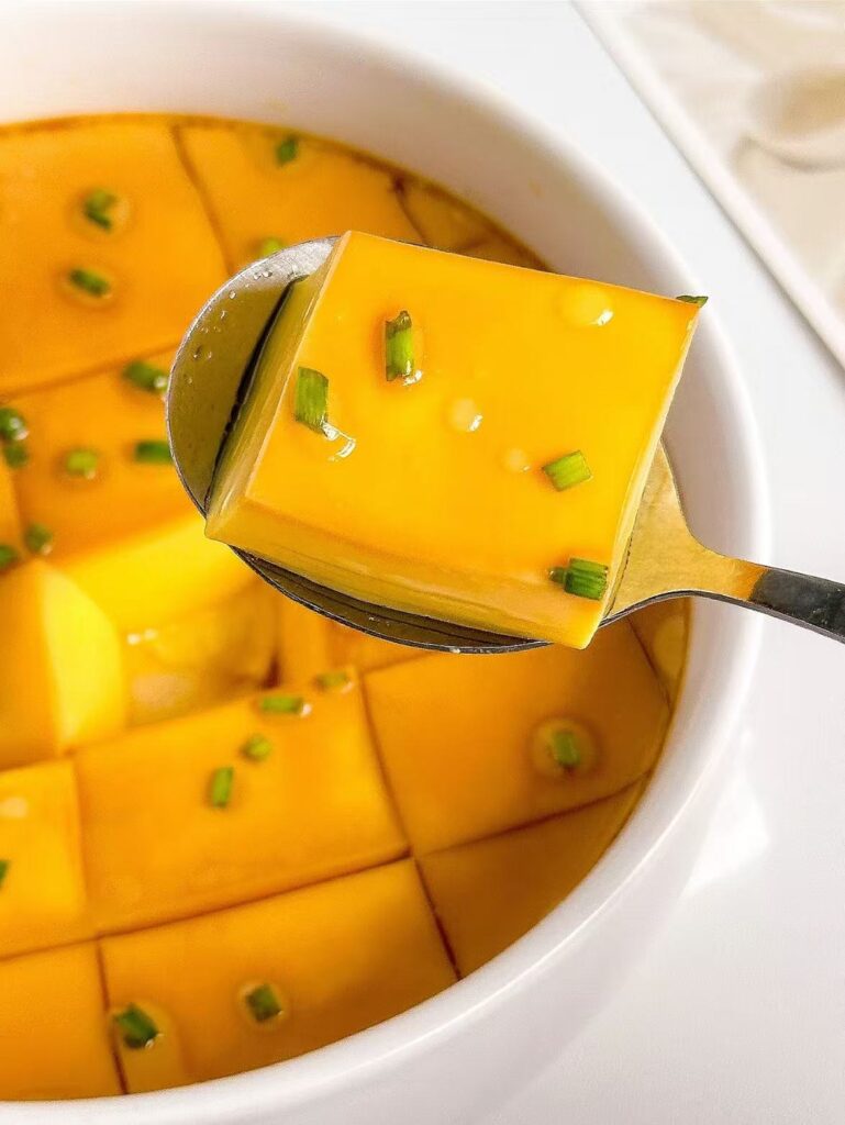 Finished egg custard