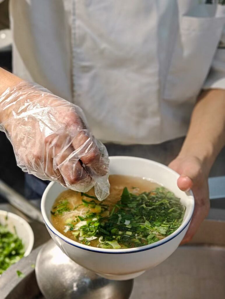 The process of making Lanzhou Ramen