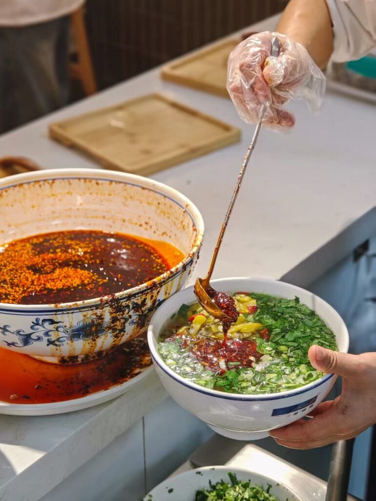 The process of making Lanzhou Ramen