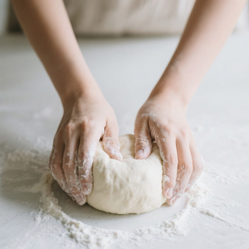 kneading the dough